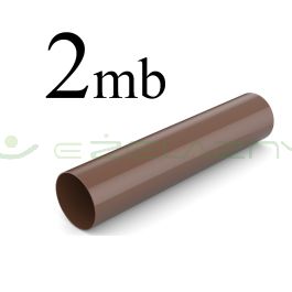 Bryza rura spustowa PCV 63 2 mb brąz Cellfast