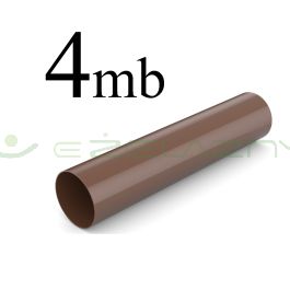 Bryza rura spustowa PCV 63 4 mb brąz Cellfast