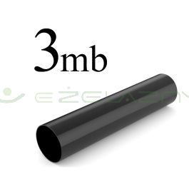 Bryza rura spustowa PCV 63 3 mb czarna Cellfast