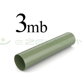 Bryza rura spustowa PCV 90 3 mb zielona Cellfast