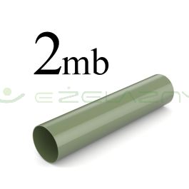 Bryza rura spustowa PCV 90 2 mb zielona Cellfast