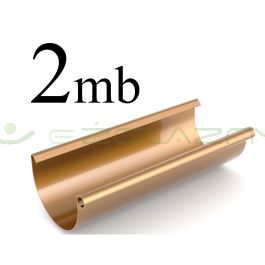 Bryza rynna dachowa PCV 125 2 mb miedź Cellfast