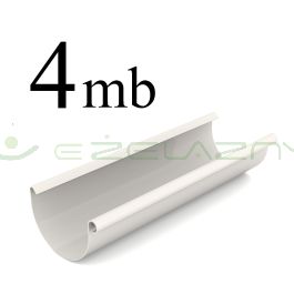 Bryza rynna dachowa PCV 125 4 mb biała Cellfast