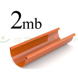 Bryza rynna dachowa PCV 125 2 mb ceglasta Cellfast