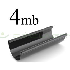 Bryza rynna dachowa PCV 75 4 mb czerń Cellfast