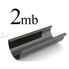 Bryza rynna dachowa PCV 125 2 mb czarna Cellfast