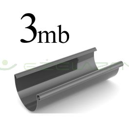 Bryza rynna dachowa PCV 125 3 mb grafit Cellfast