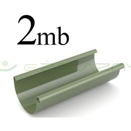 Bryza rynna dachowa PCV 125 2 mb zielona Cellfast