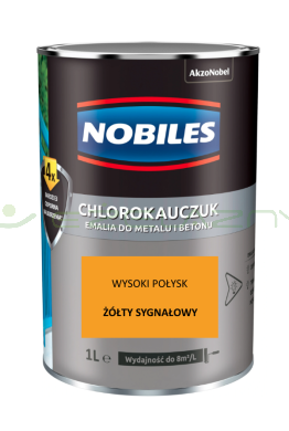 NOBILES chlorokauczuk Żółty sygnałowy 1L - RAL 1003