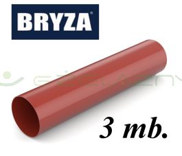 Bryza rura spustowa PCV 110 3 mb czerwona Cellfast