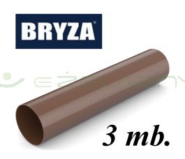 Bryza rura spustowa PCV 110 3 mb brąz Cellfast