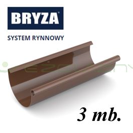 Bryza rynna dachowa PCV Q125 3 mb brąz Cellfast