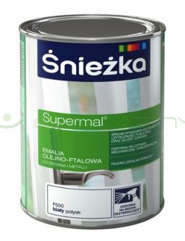SUPERMAL BIAŁY RAL9003 połysk - 10L - Emalia olejno-ftalowa
