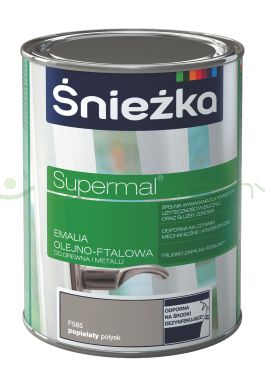 SUPERMAL POPIELATY RAL 7023 połysk - 10L - Emalia olejno-ftalowa