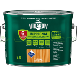 VIDARON Impregnat Powłokotwórczy - V05 Teak Naturalny - 2,5L
