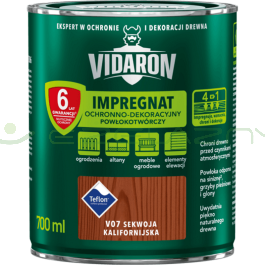 VIDARON Impregnat Powłokotwórczy - V07 Sekwoja Kalifornijska - 0,7L
