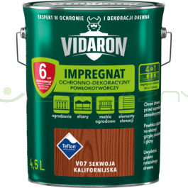 VIDARON Impregnat Powłokotwórczy - V07 Sekwoja Kalifornijska - 4,5L