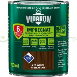 VIDARON Impregnat Powłokotwórczy - V10 Wenge Afrykańskie - 0,7L