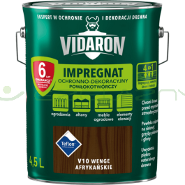 VIDARON Impregnat Powłokotwórczy - V10 Wenge Afrykańskie - 4,5L