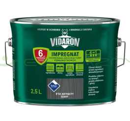 VIDARON Impregnat Powłokotwórczy - V16 Antracyt Szary - 2,5L