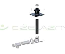 Zestaw przyłączeniowy ZB-03 biały 80/125