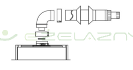 Zestaw współosiowy odprowadzania spalin do Ariston SGA FB