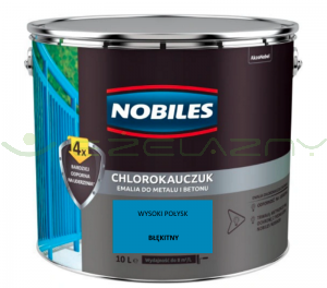 NOBILES chlorokauczuk Błękitny 10L - RAL 5015