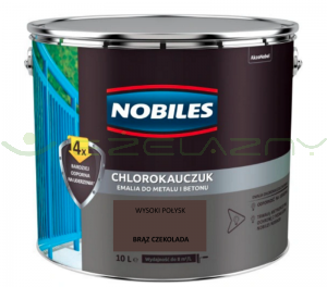 NOBILES chlorokauczuk Brązowy czekoladowy RAL 8017- 1L 5L 10L