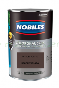 NOBILES chlorokauczuk Brąz czekoladowy 1L - RAL 8017