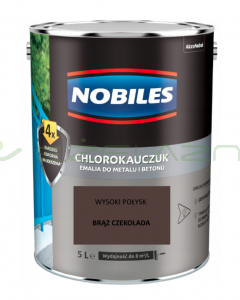 NOBILES chlorokauczuk Brąz czekoladowy 5L - RAL 8017