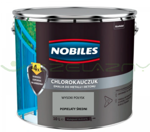 NOBILES chlorokauczuk Popielaty średni 10L