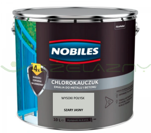 NOBILES chlorokauczuk Szary jasny 10L - RAL 7035