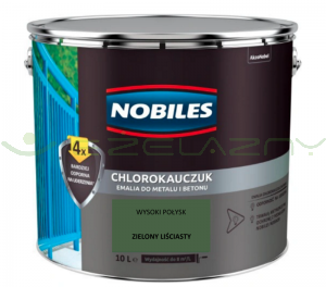 NOBILES chlorokauczuk Zielony liściasty RAL 6002 - 1L 5L 10L