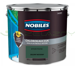 NOBILES chlorokauczuk Zielony mchowy 10L - RAL 6005