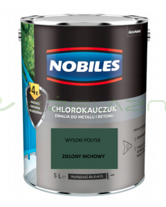 NOBILES chlorokauczuk Zielony mchowy 5L - RAL 6005