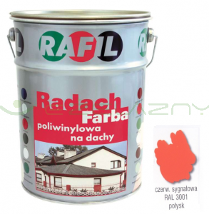 Radach czerwony sygnałowy RAL 3001 połysk - 10L