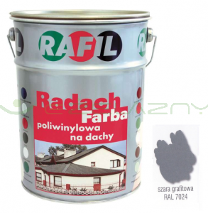 Radach szary grafitowy RAL 7024  - 5L