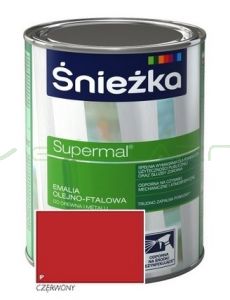 SUPERMAL CZERWONY F590 połysk - Emalia olejno-ftalowa