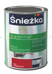 SUPERMAL CZERWONY F590 połysk - Emalia olejno-ftalowa