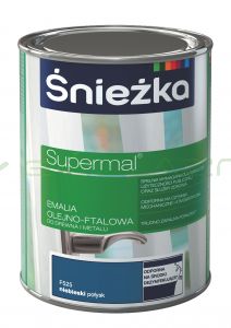 SUPERMAL NIEBIESKI F525 połysk - 0,2L - Emalia olejno-ftalowa