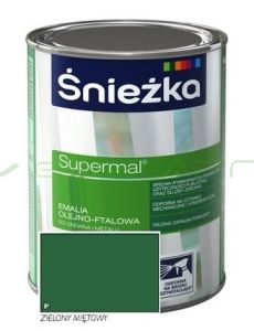 SUPERMAL ZIELONY MIĘTOWY F510 połysk - 10L - Emalia olejno-ftalowa