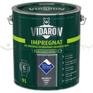 VIDARON Impregnat Powłokotwórczy - V16 Antracyt Szary - 9L