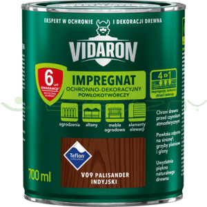VIDARON Impregnat Powłokotwórczy - V09 Palisander Indyjski - 0,7L