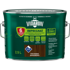 VIDARON Impregnat Powłokotwórczy - V10 Wenge Afrykańskie - 2,5L