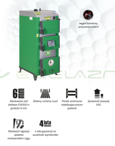 Kocioł DREW-MET Uni DS (BW) 13 kW - 5 klasa, Ecodesign