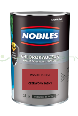 NOBILES chlorokauczuk Czerwony jasny 1L