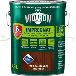 VIDARON Impregnat Powłokotwórczy - V09 Palisander Indyjski - 4,5L