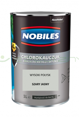 NOBILES chlorokauczuk Szary jasny 1L - RAL 7035