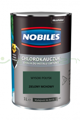 NOBILES chlorokauczuk Zielony mchowy 1L - RAL 6005