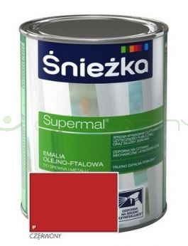 SUPERMAL CZERWONY F590 połysk - 10L - Emalia olejno-ftalowa